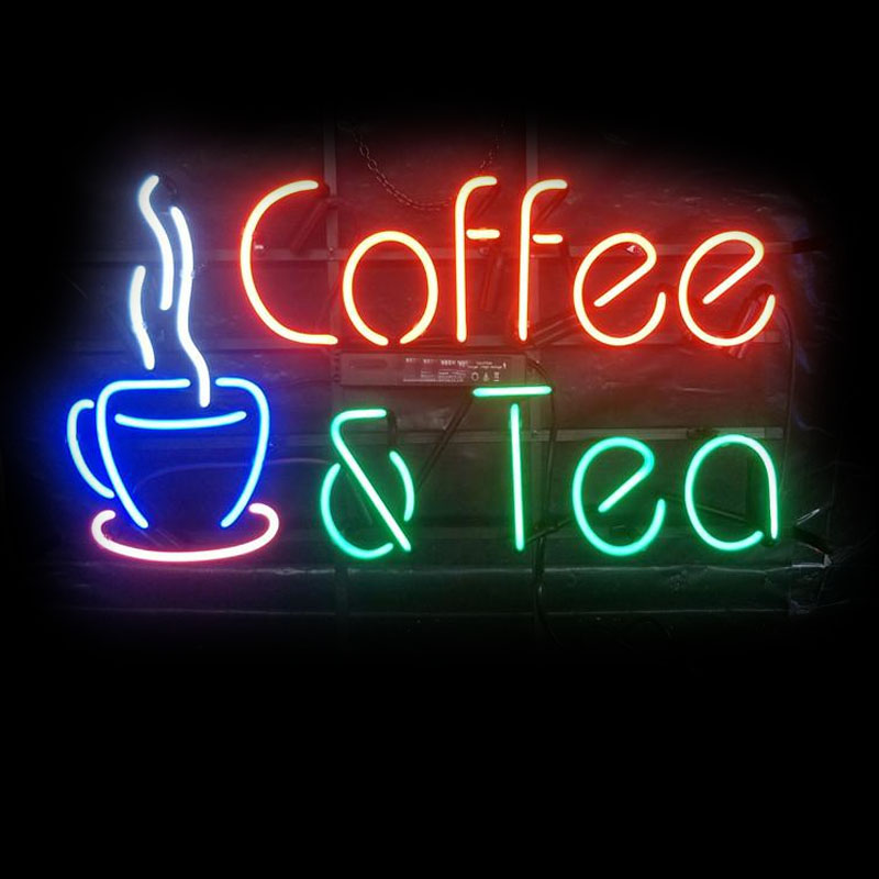 Coffee Tea Icon - Neon Sign Coffee Tea Restaurant Beer