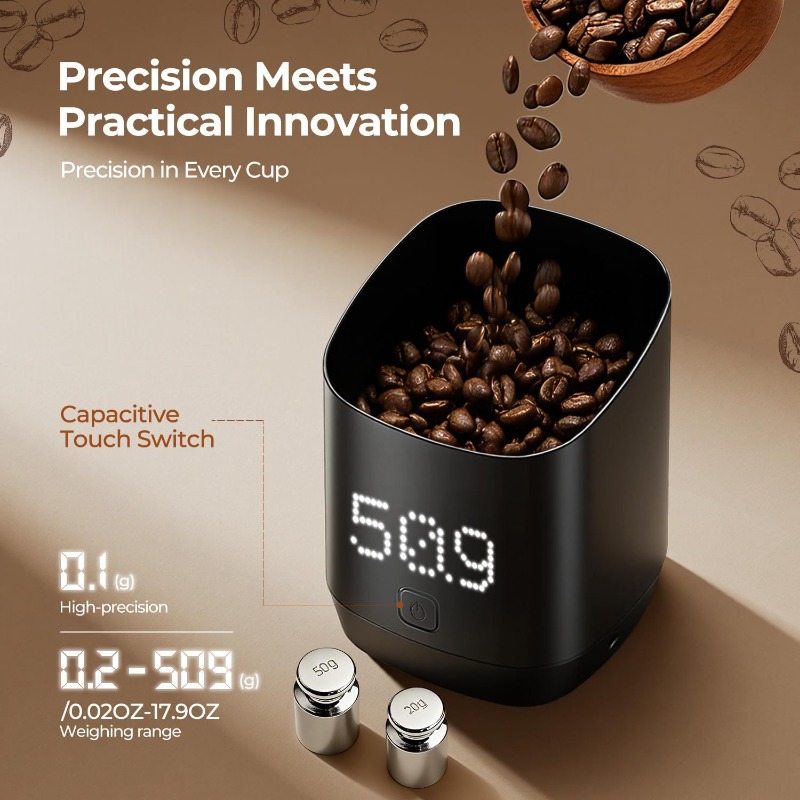 Coffee Bean Scale - Smart Coffee Weighing Cup Electronic Scale