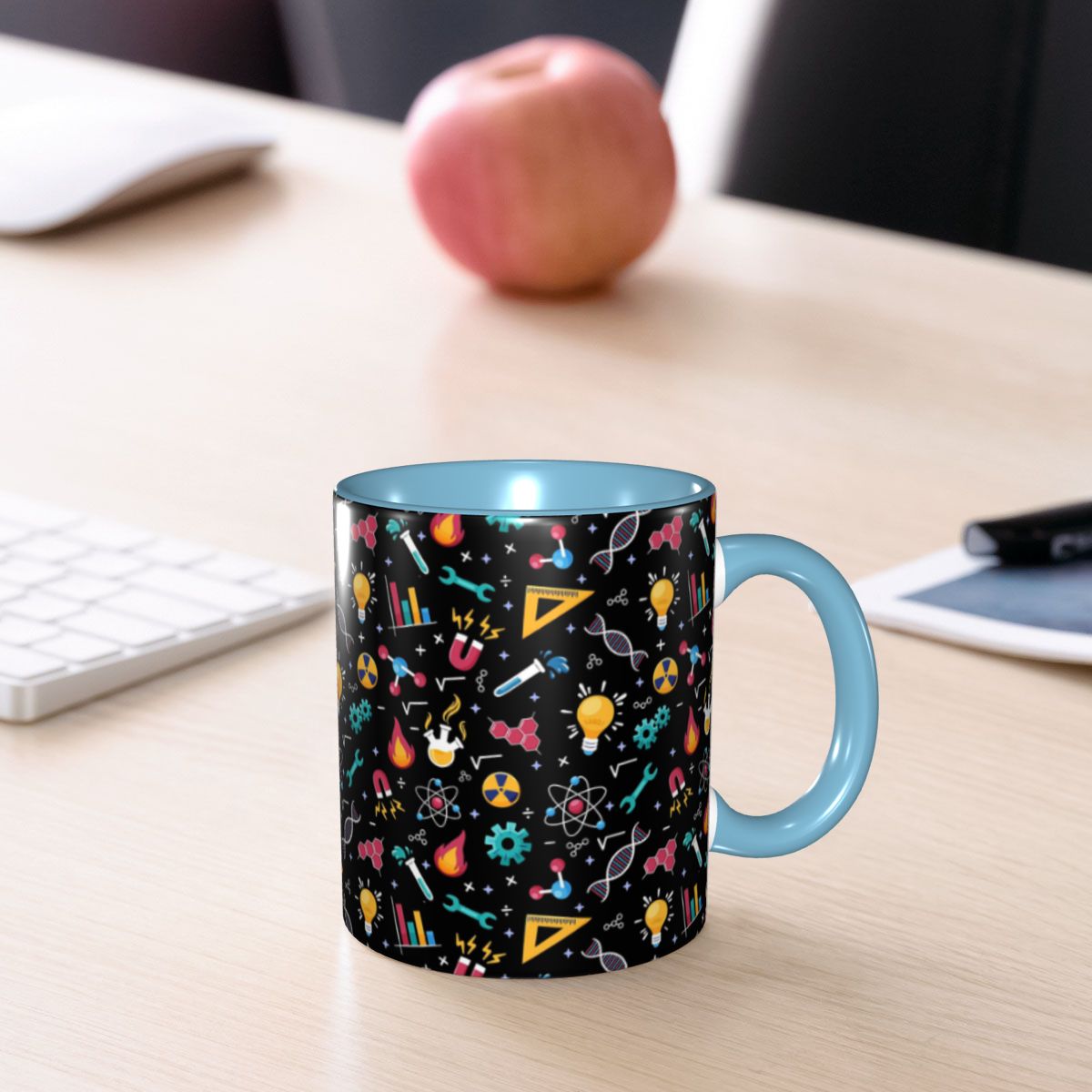 Coffee Tea Icon - STEM Icons Pattern Science Engineering Mug