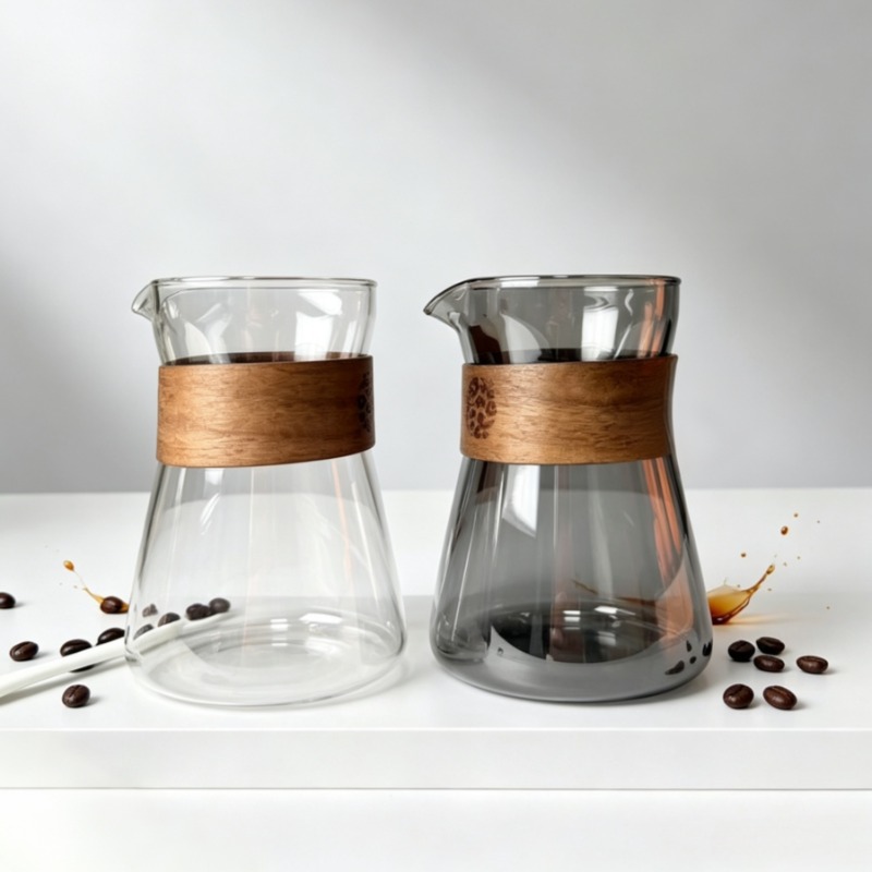 Coffee Tea Decanter - 1/2 Pcs Glass Coffee Carafe with