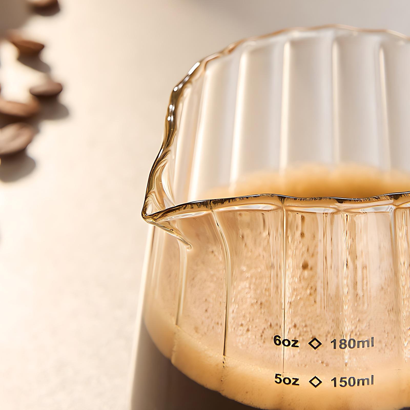 OANKR 6 oz Glass Measuring Cup - Coffee Bean Scale 评论和价格