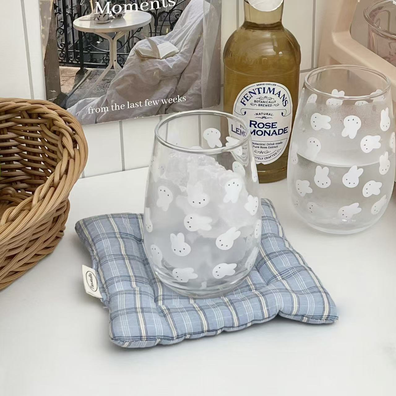 Cute Miffy Rabbit Printed Glas - Coffee Tea & Espresso Appliances 评论和价格