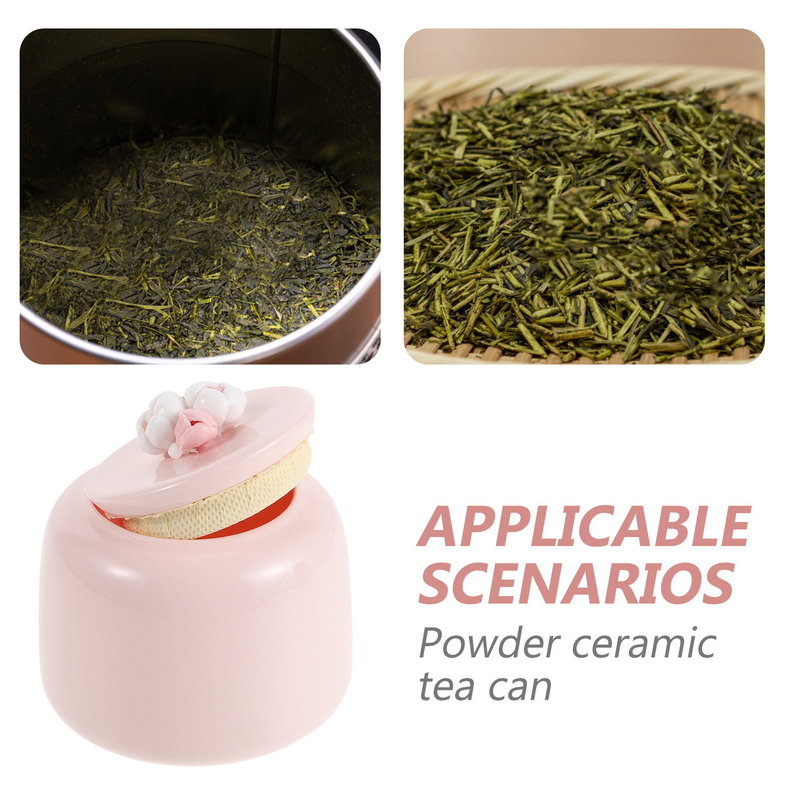 Ceramic Tea Jar Pink Porcelain - Coffee Tea And Leaf 评论和价格