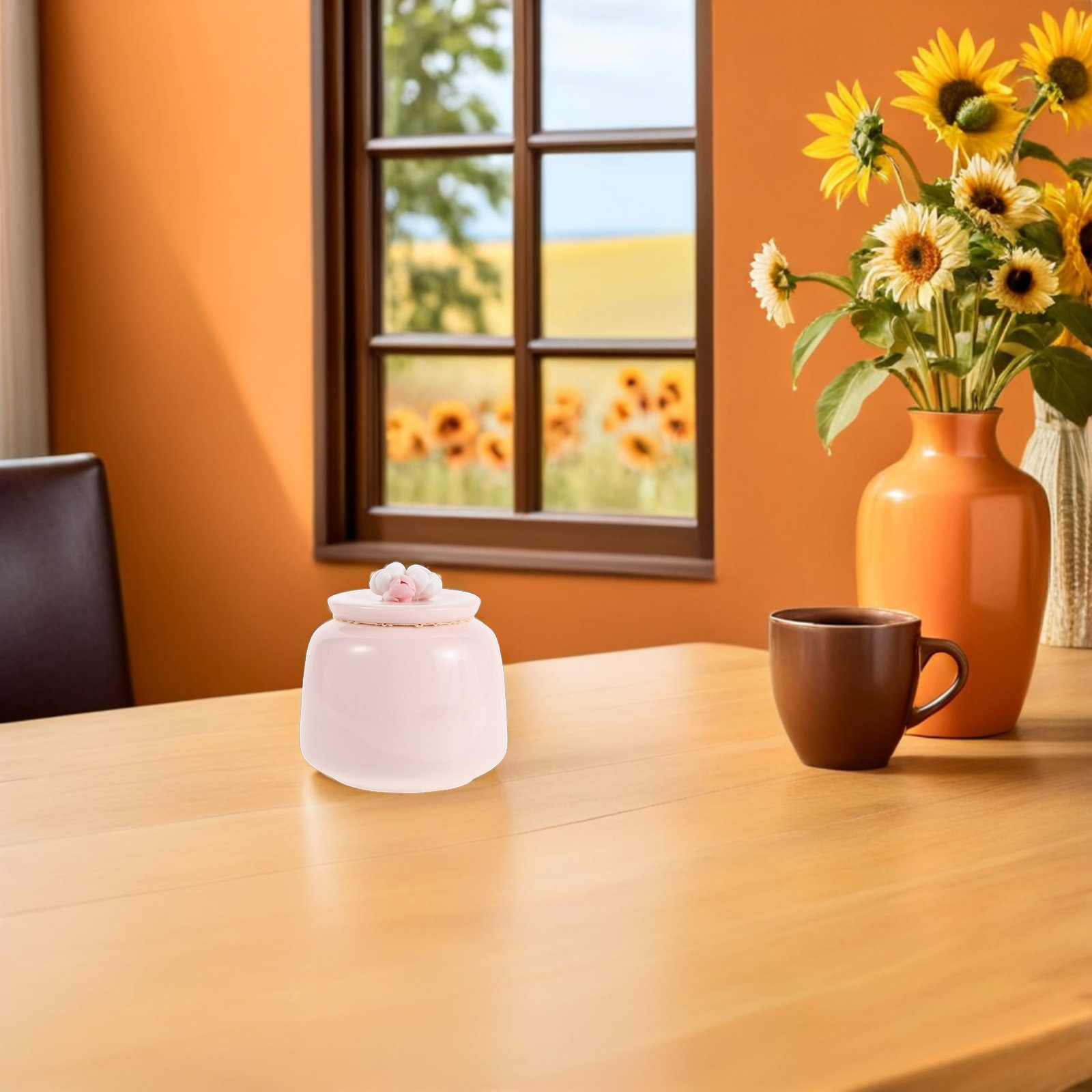 Ceramic Tea Jar Pink Porcelain - Coffee Tea And Leaf 评论和价格
