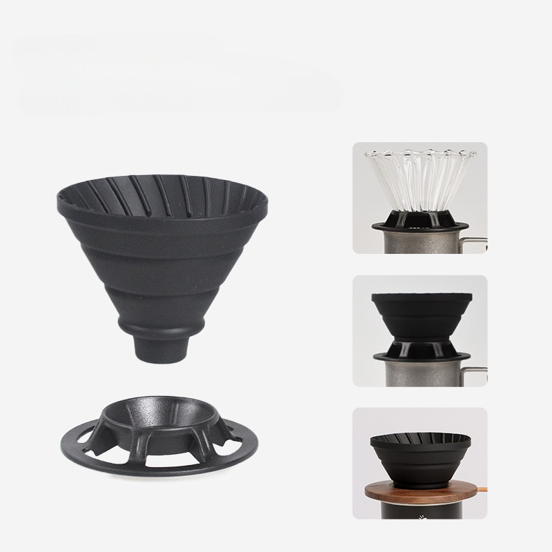 Portable Folding Silicone Coff - Coffee Dripper V60 评论和价格