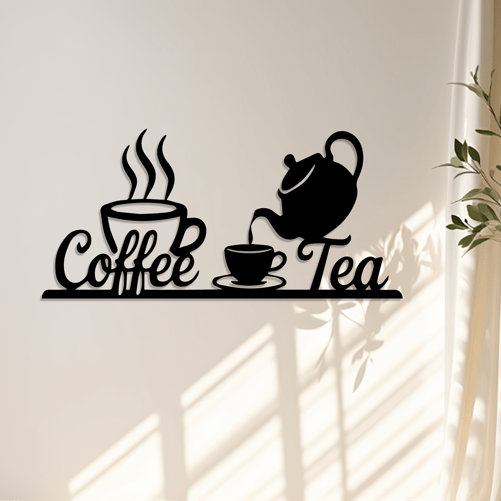 1-Piece Set of Rustic Metal Co - Coffee Tea Icon 评论和价格