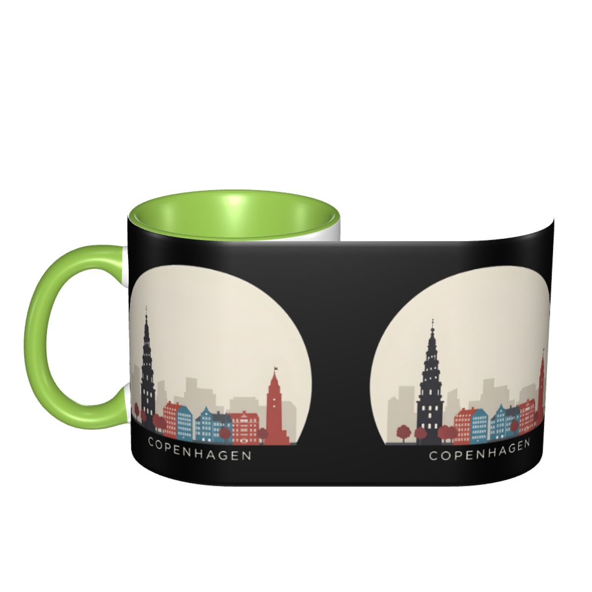 Copenhagen Travel Icon Mug Fun - Coffee Tea Icon 评论和价格