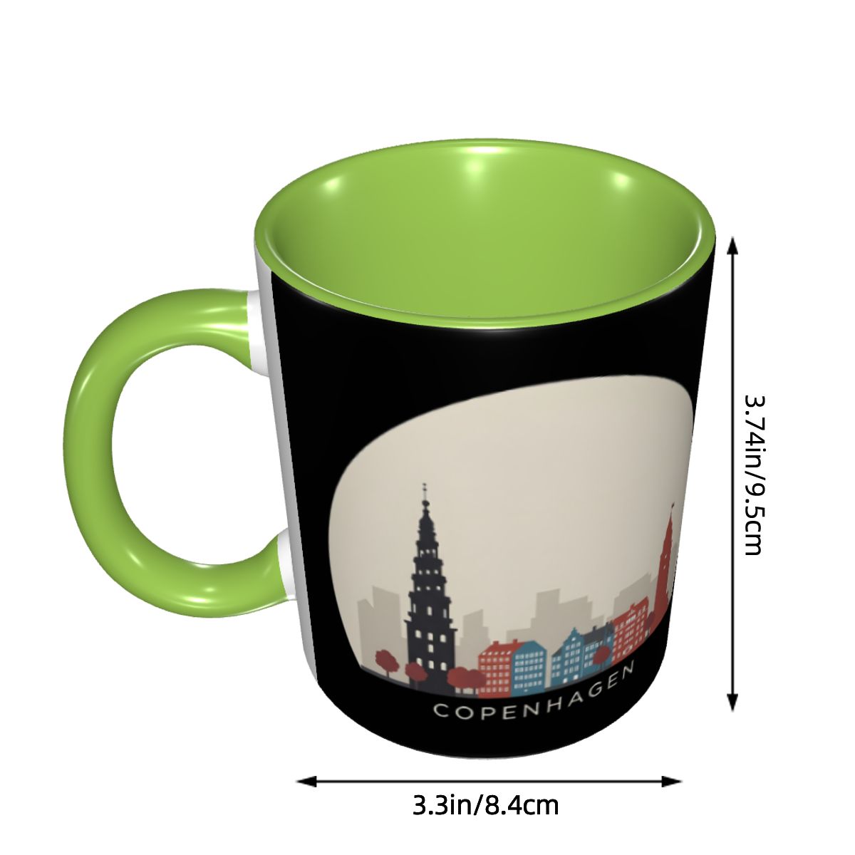 Copenhagen Travel Icon Mug Fun - Coffee Tea Icon 评论和价格