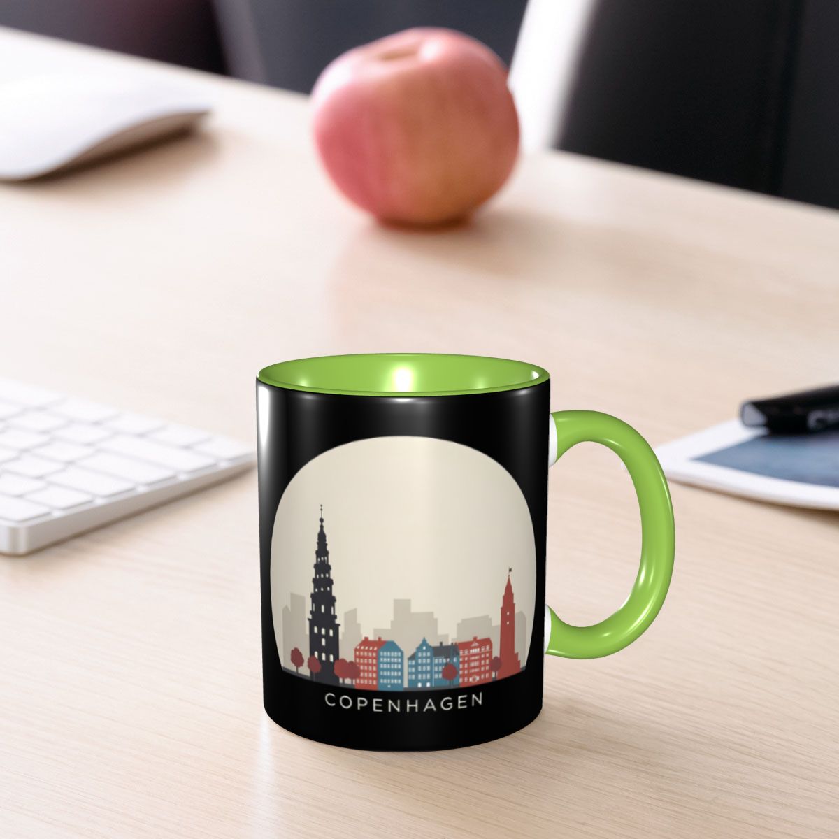 Copenhagen Travel Icon Mug Fun - Coffee Tea Icon 评论和价格
