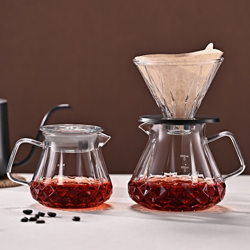 Pour Over Coffee Maker, Glass  - Coffee Tea Decanter 评论和价格