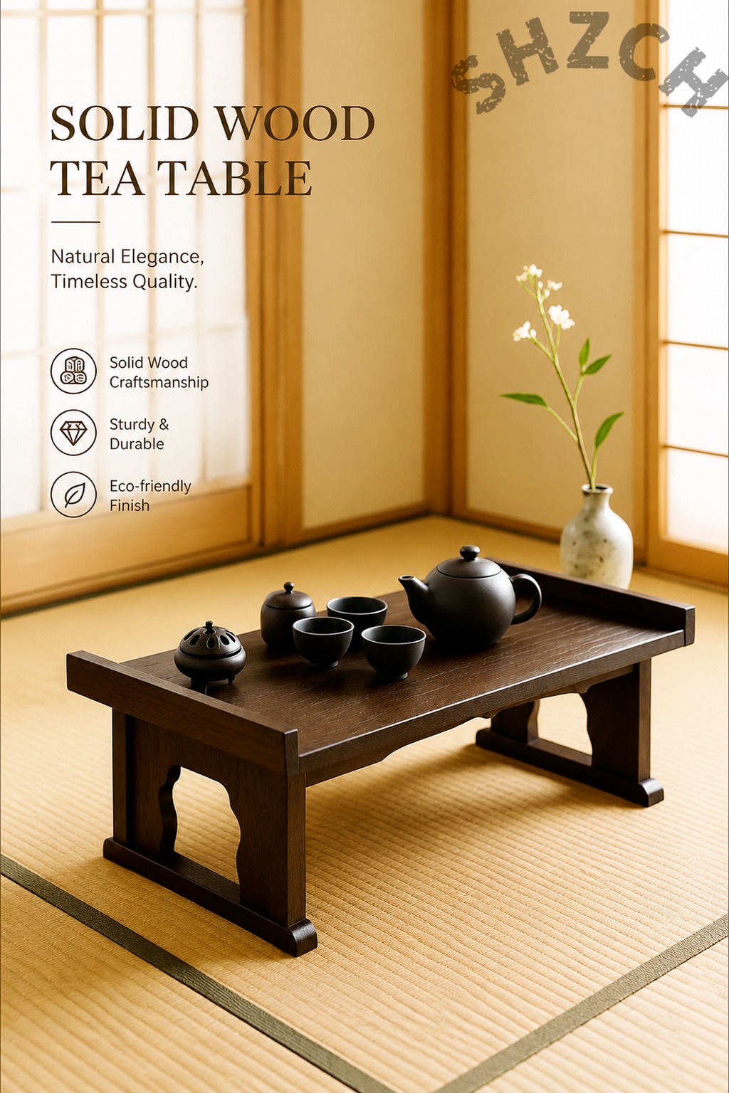 Foldable Low Wooden Tea Table  - Coffee Or Tea Please 评论和价格