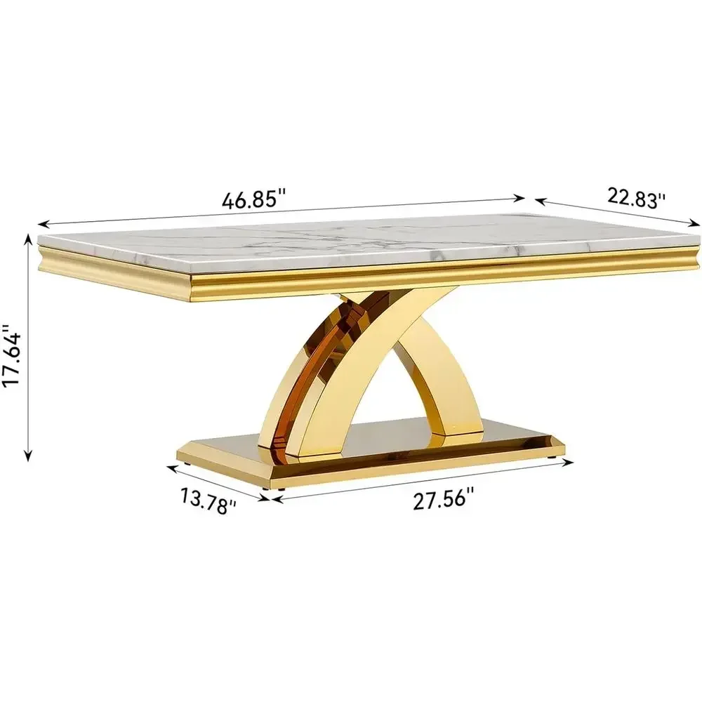 Luxury White Marble Coffee Tab - Coffee Or Tea Please 评论和价格