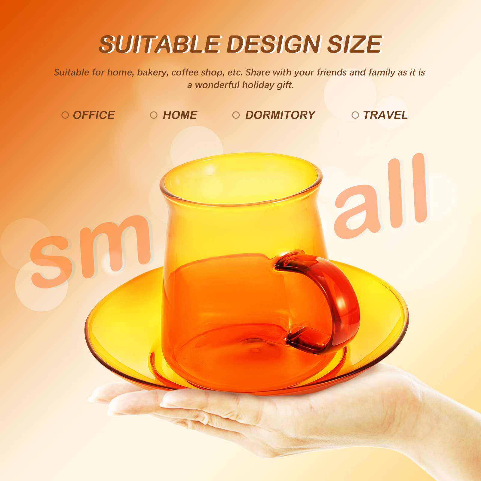 1Set Glass Coffee Cup and Sauc - Coffee Tea Hot 评论和价格
