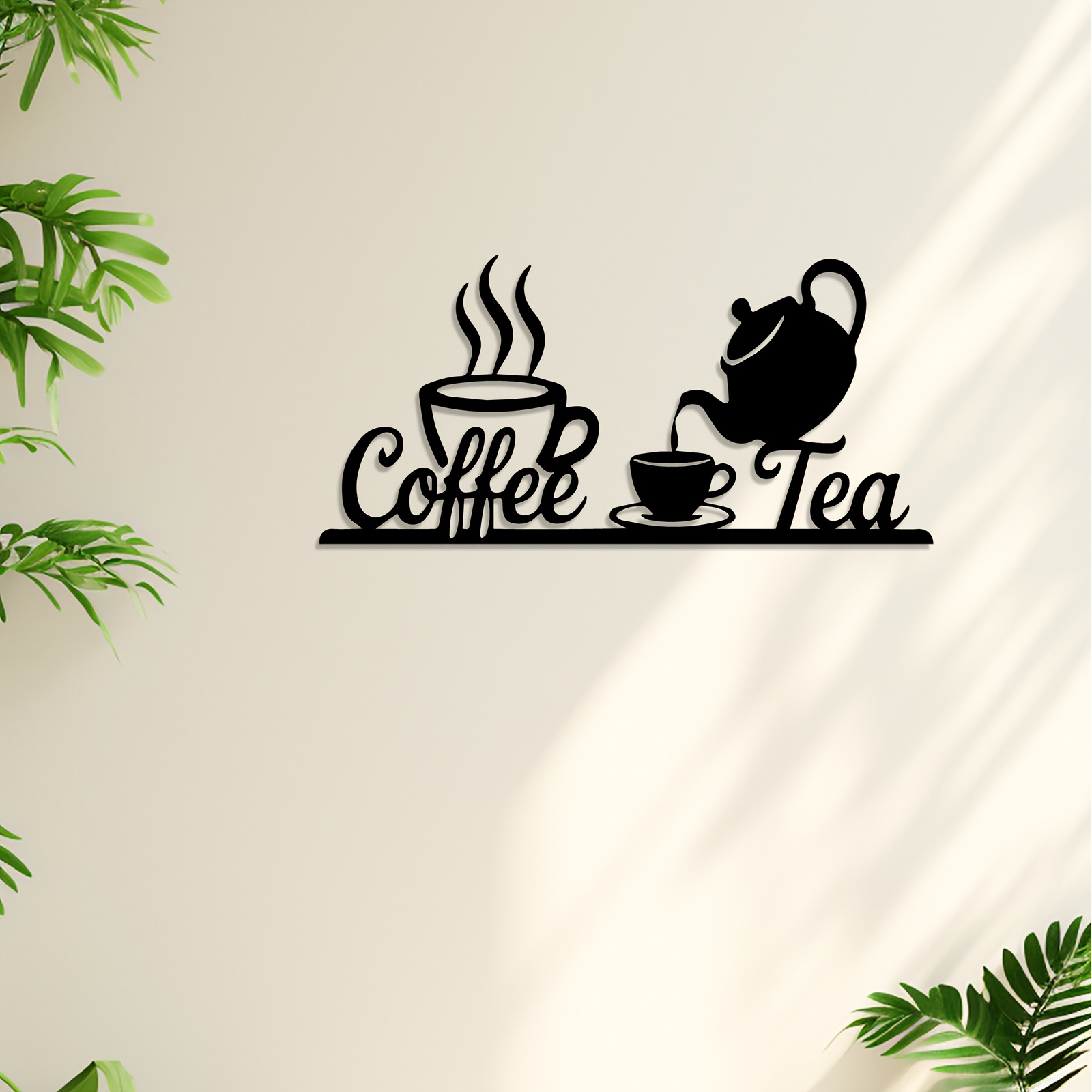 1pc Rustic Metal Coffee & Tea  - Coffee Tea Icon 评论和价格