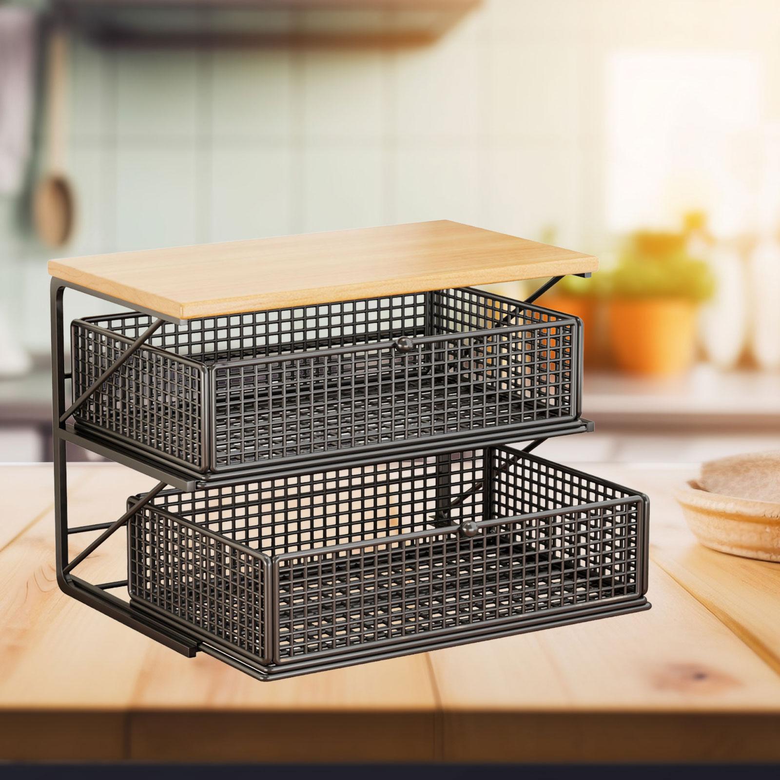 Coffee Bar Organizer Wooden Ir - Coffee Tea Zone 评论和价格