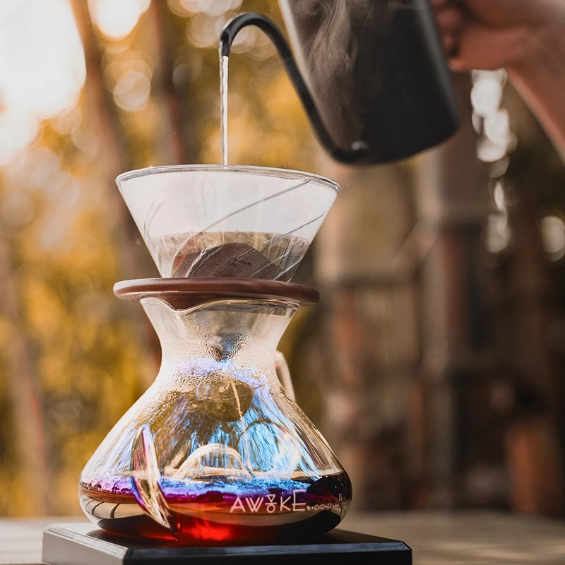 Pour Over Coffee Maker Glass C - Coffee Dripper V60 评论和价格