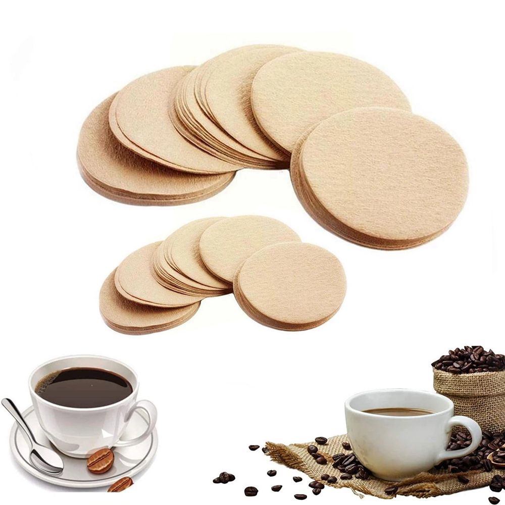 100Pcs Round Coffee Filter Pap - Coffee Dripper V60 评论和价格