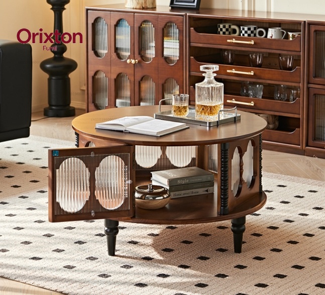 Solid wood coffee table with s - Coffee Tea Etc 评论和价格