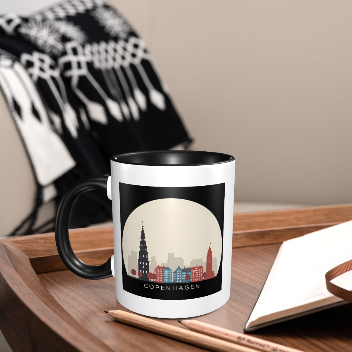 Copenhagen Travel Icon Mug Fun - Coffee Tea Icon 评论和价格