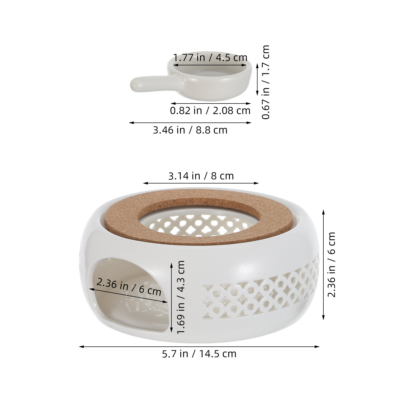1Set Ceramic Teapot Warmer Ele - Coffee Tea Hot 评论和价格