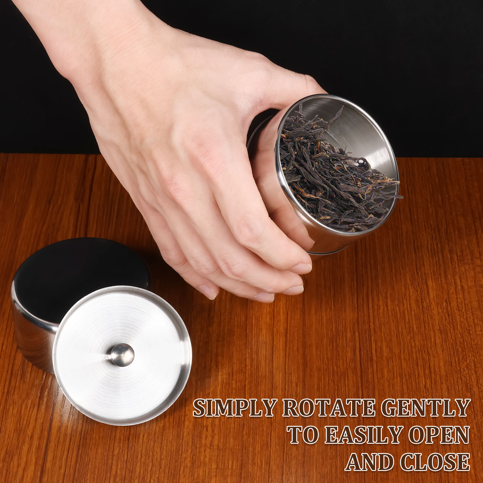 Stainless Steel Tea Leaf Tins  - Coffee Tea And Leaf 评论和价格