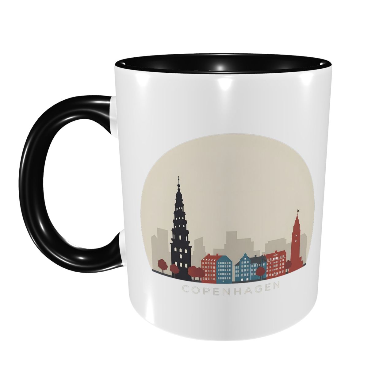 Copenhagen Travel Icon Mug Fun - Coffee Tea Icon 评论和价格