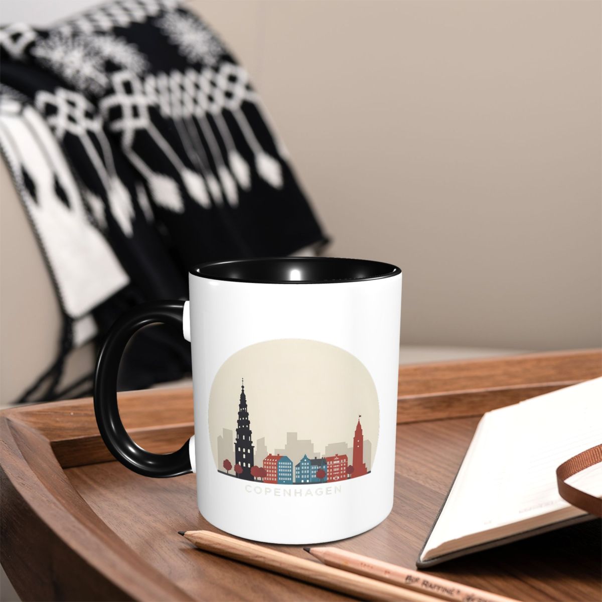 Copenhagen Travel Icon Mug Fun - Coffee Tea Icon 评论和价格