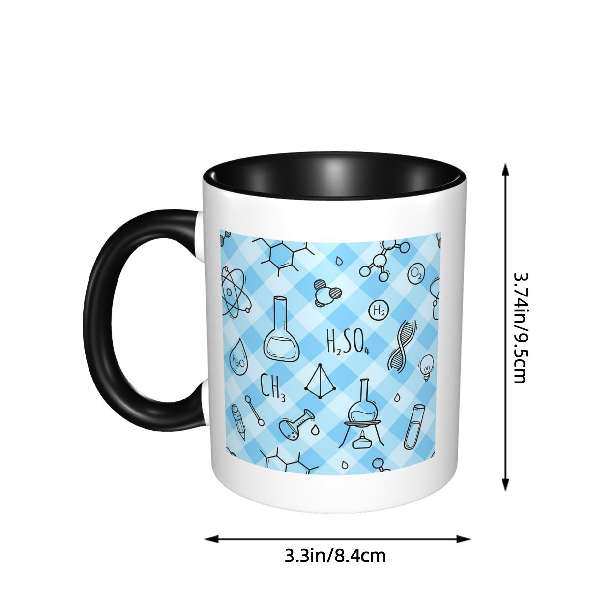 Science Icons Plaid Pattern A  - Coffee Tea Icon 评论和价格