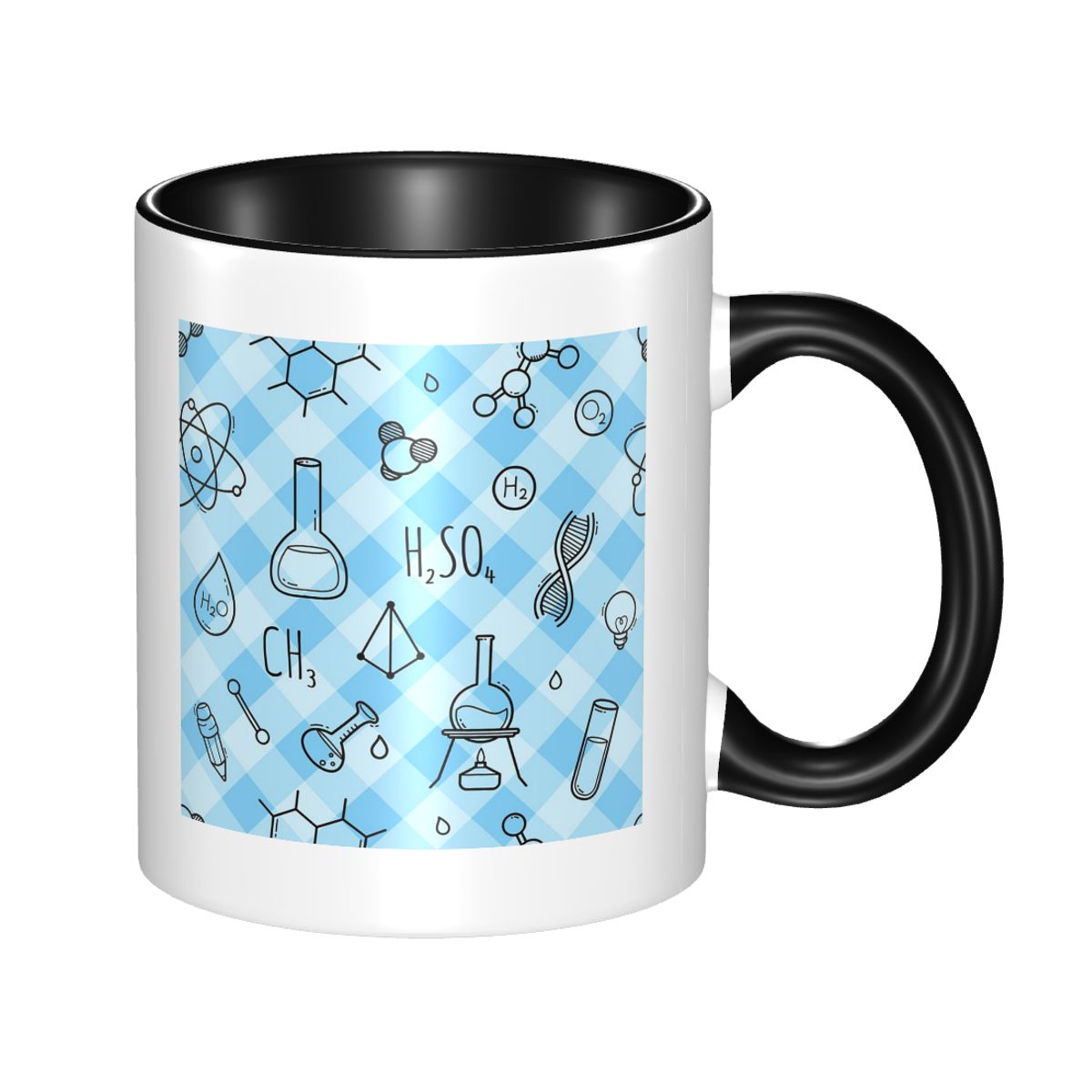 Science Icons Plaid Pattern A  - Coffee Tea Icon 评论和价格